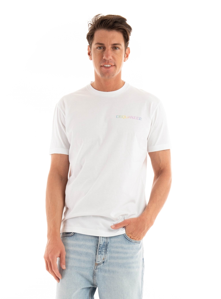 Dsquared Palm Beach Cool Fit T-Shirt - White