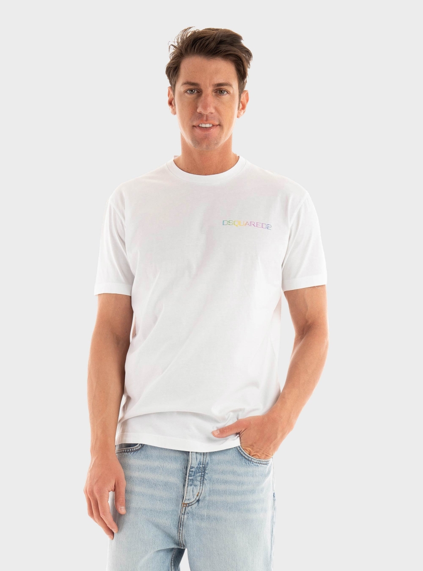 Dsquared Palm Beach Cool Fit T-Shirt - White