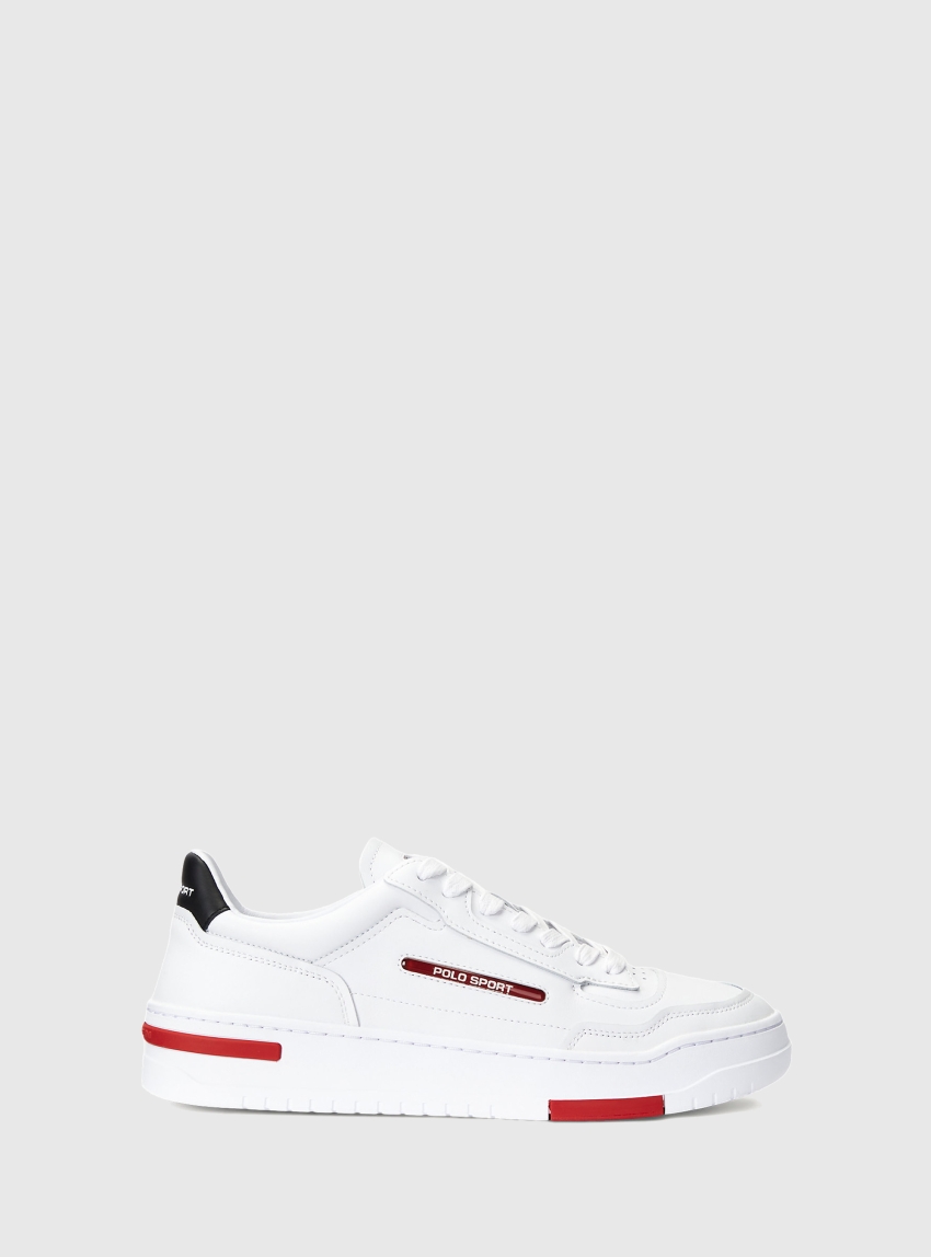 Polo Ralph Lauren Ps300 Leather Trainers - White