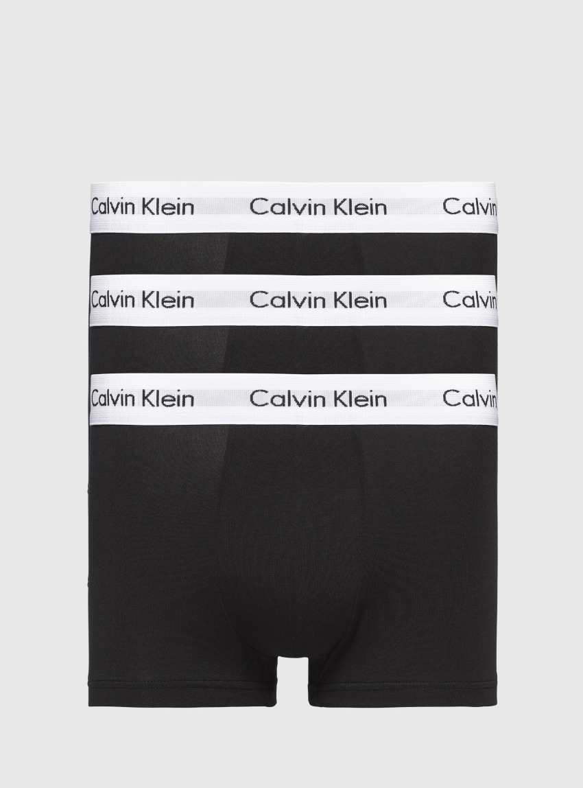 Calvin Klein 3 Pack Low Rise Trunk - Black