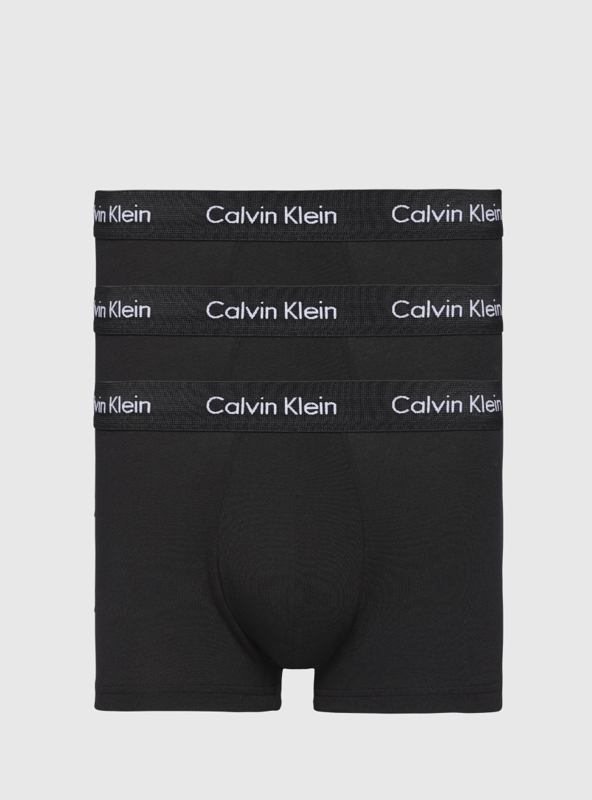 Calvin Klein 3 Pack Low Rise Trunk - Black