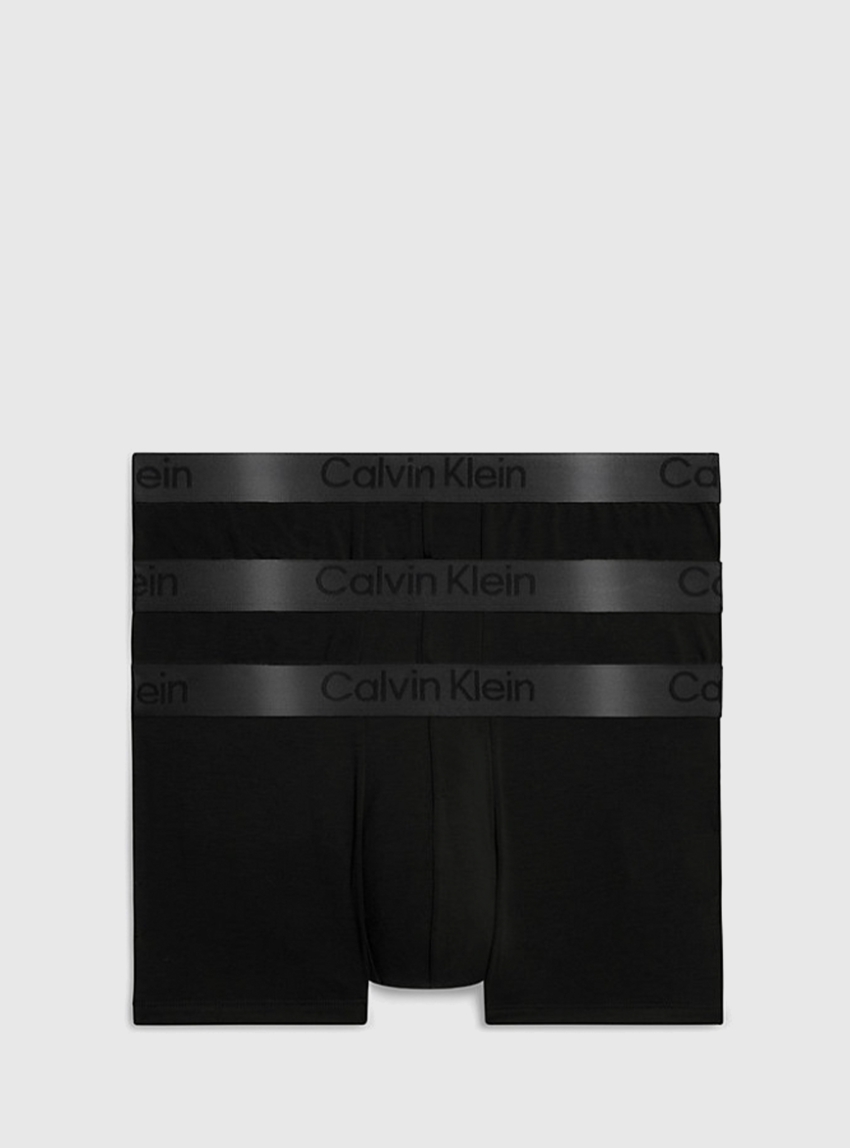 Calvin Klein 3 Pack Low Rise Trunk - Black