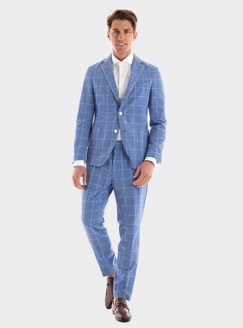 BOSS Slim Fit Suit C-Hanry-2Pcs-242 - Light Blue