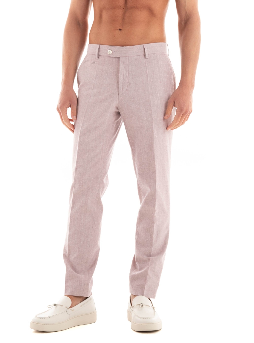 BOSS Slim Fit Pants H-Genius-242 - Pale Red