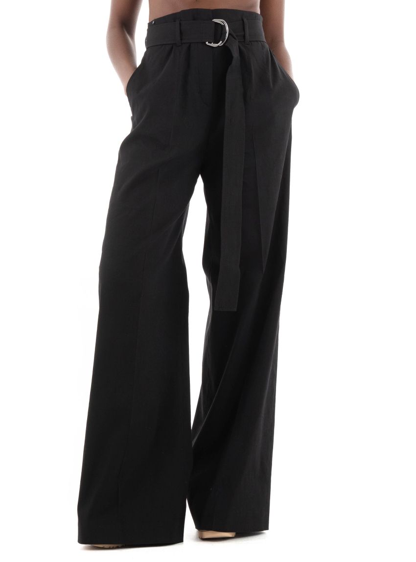 BOSS Relaxed Fit Pants Tasena - Black