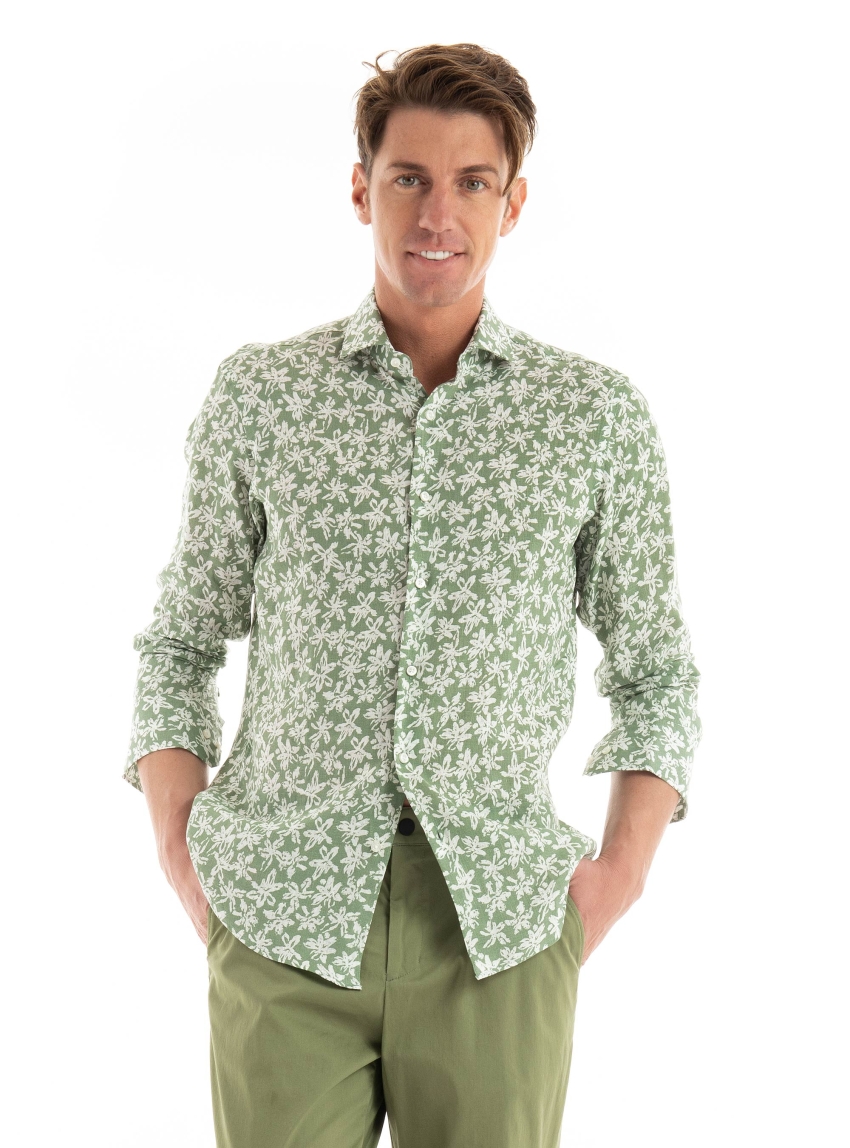 BOSS Regular Fit Shirt H-JOE-spread-C1-222 - Light Green