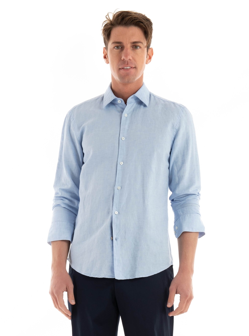 BOSS Casual Fit Shirt C-HAL-kent-C4-232 - Light Blue