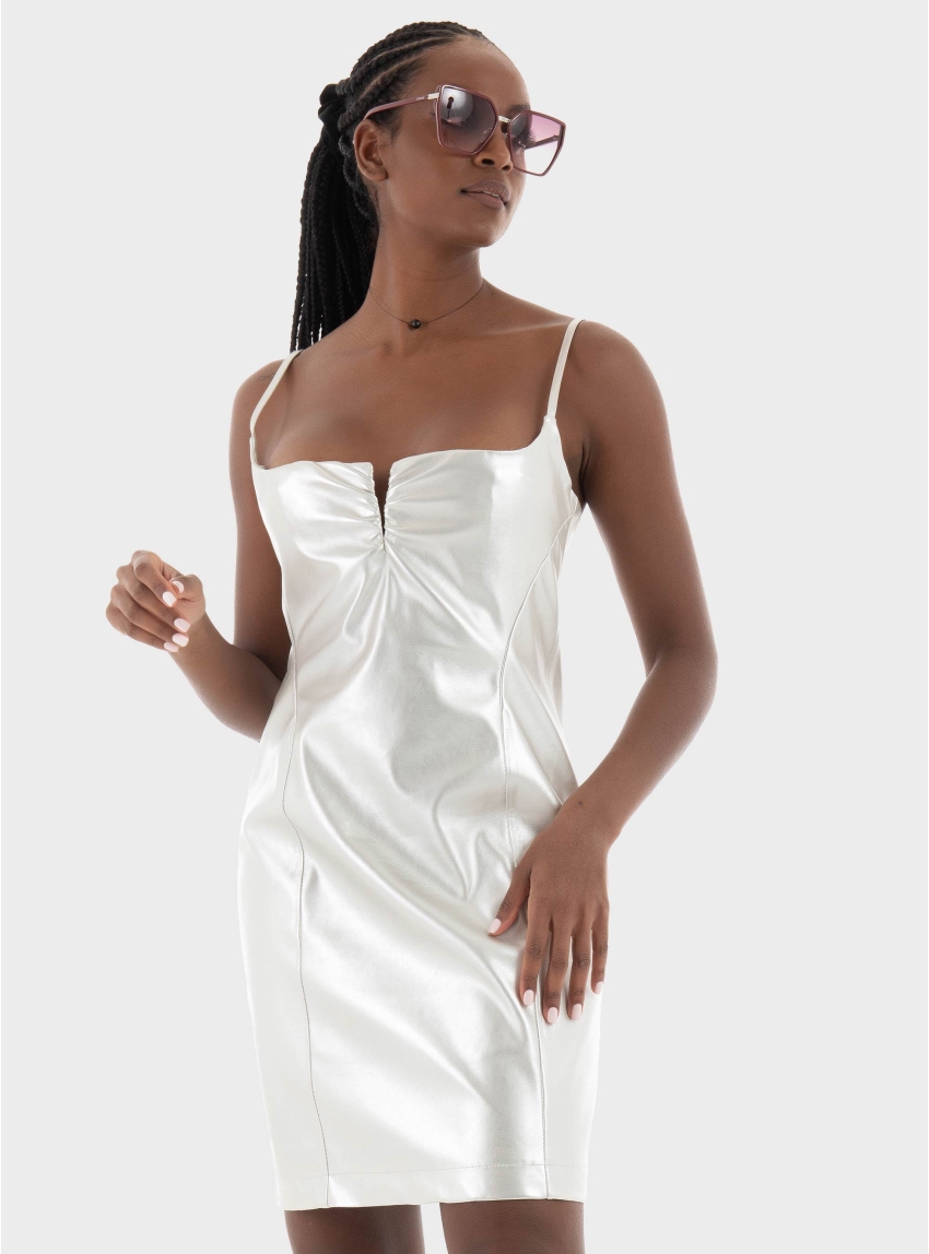 HUGO Slim Fit Dress Kateresa-1 - Silver