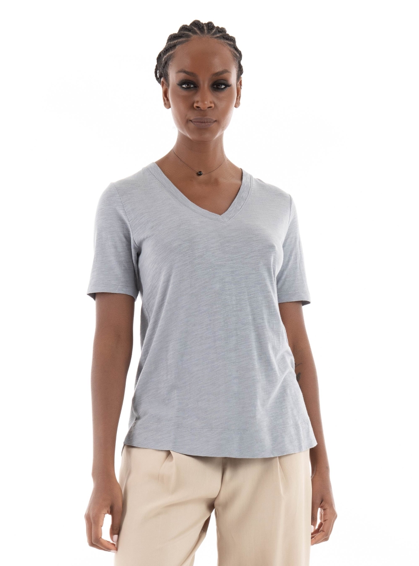 Marc O Polo V-Neck Regular Fit T-Shirt - Grey