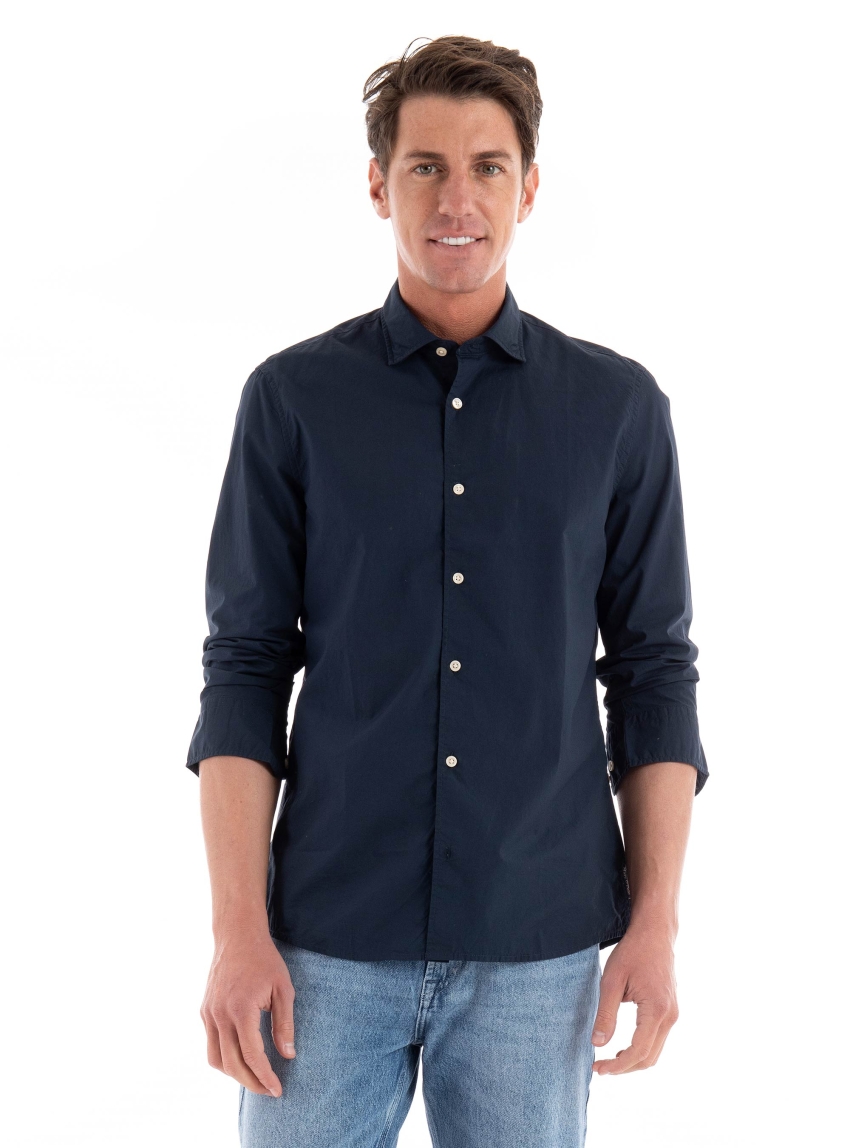 Marc O Polo Spread Collar Shirt - Navy