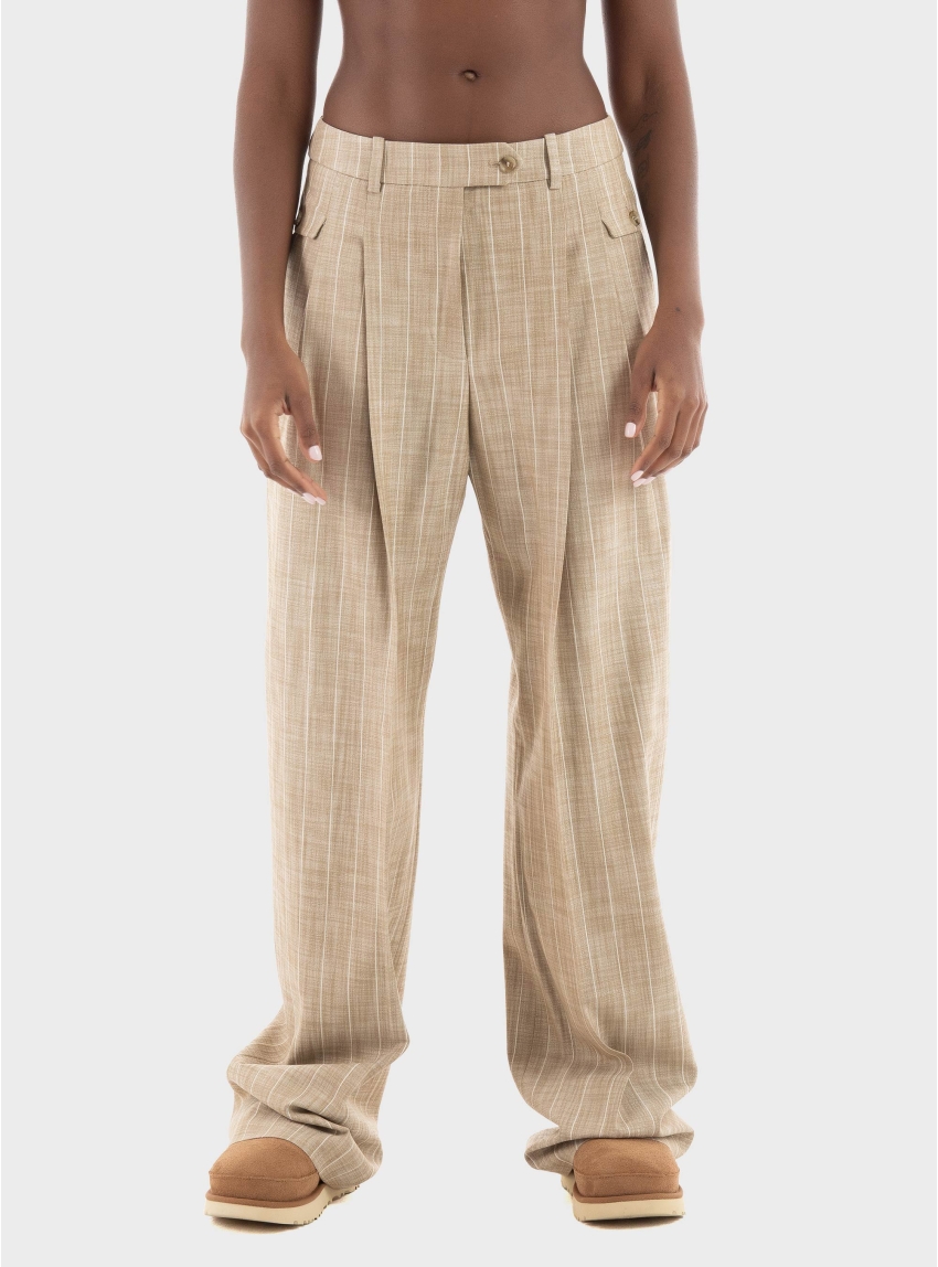 BOSS Striped Pants Toftcira - Beige