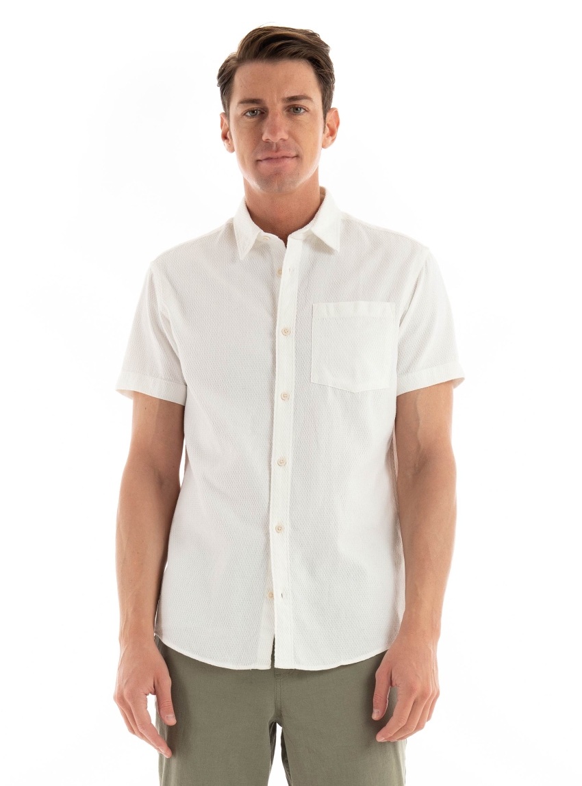 Jack & Jones Tampa Dobby Shirt - White