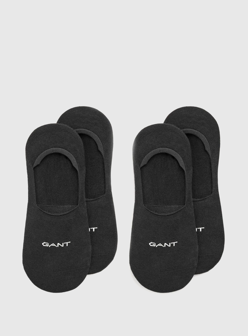 Gant 2 Pack Invisible Socks - Black