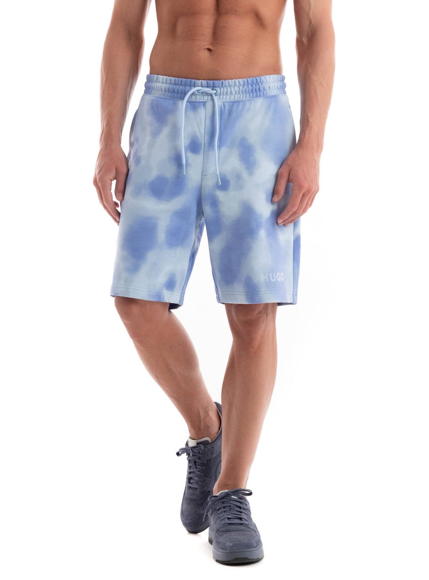 HUGO Relaxed Fit Sweat Shorts Detra - Light Blue