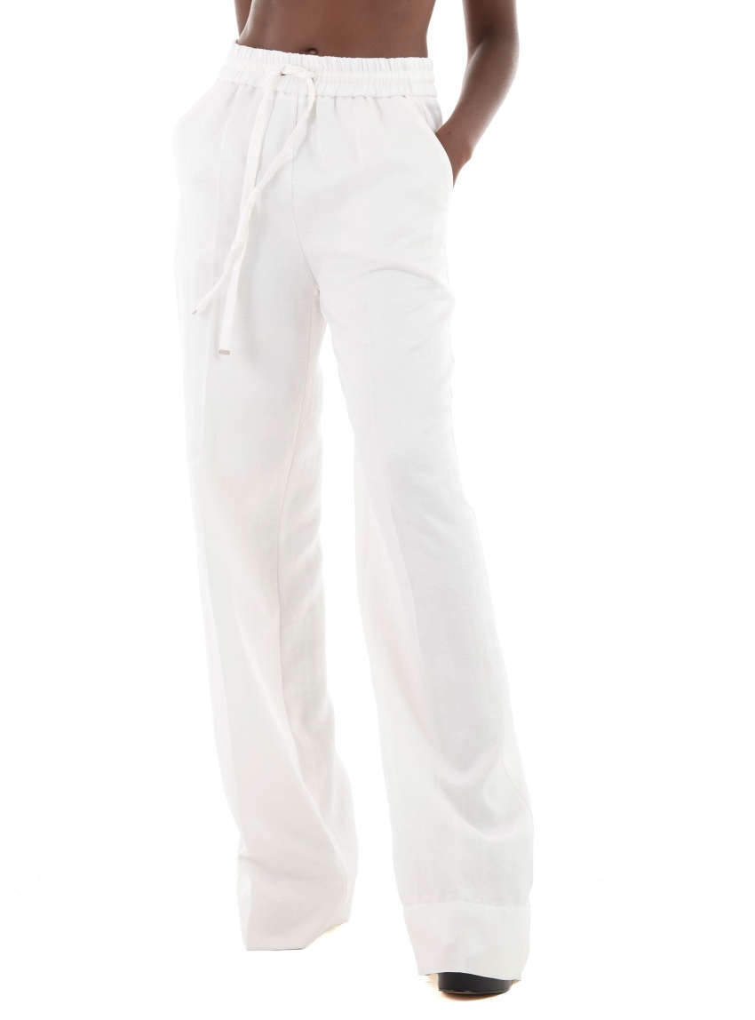 BOSS Relaxed Fit Trousers Tabuta - White