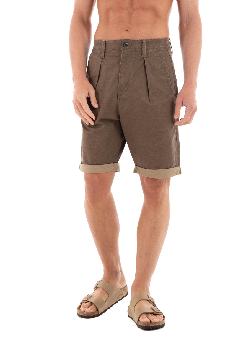 G-Star Pleated Chino Shorts - Light Brown