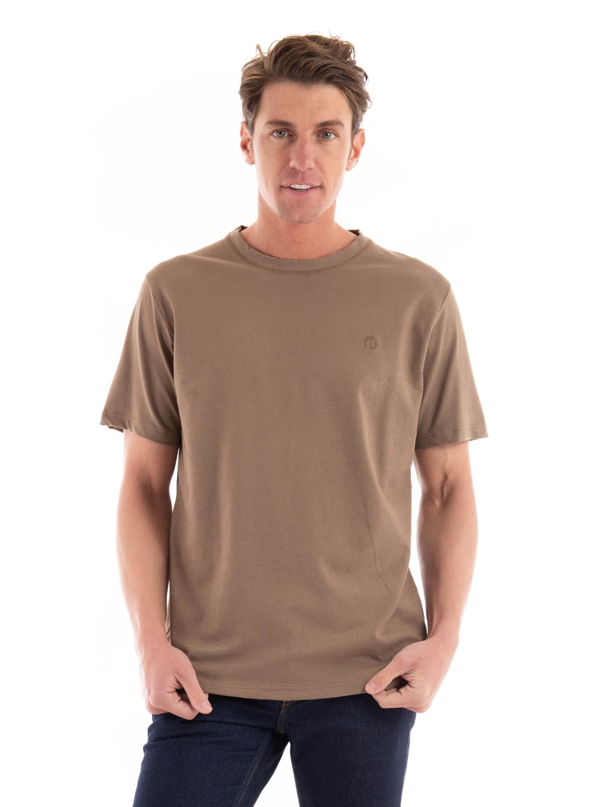 Dstrezzed Joshua Regular Fit Tee - Dark Beige