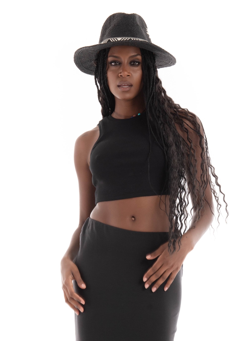 Only Vilma Cropped Tank Top - Black