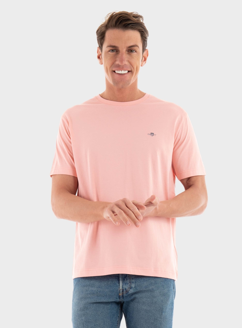 Gant Regular Shield T-Shirt - Pink