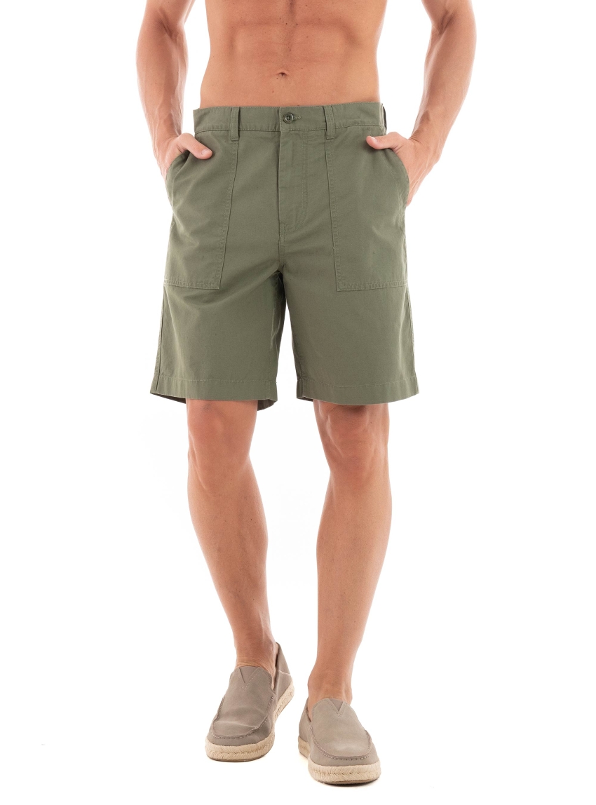 Gant Regular Fit Surplus Shorts - Dark Olive Green