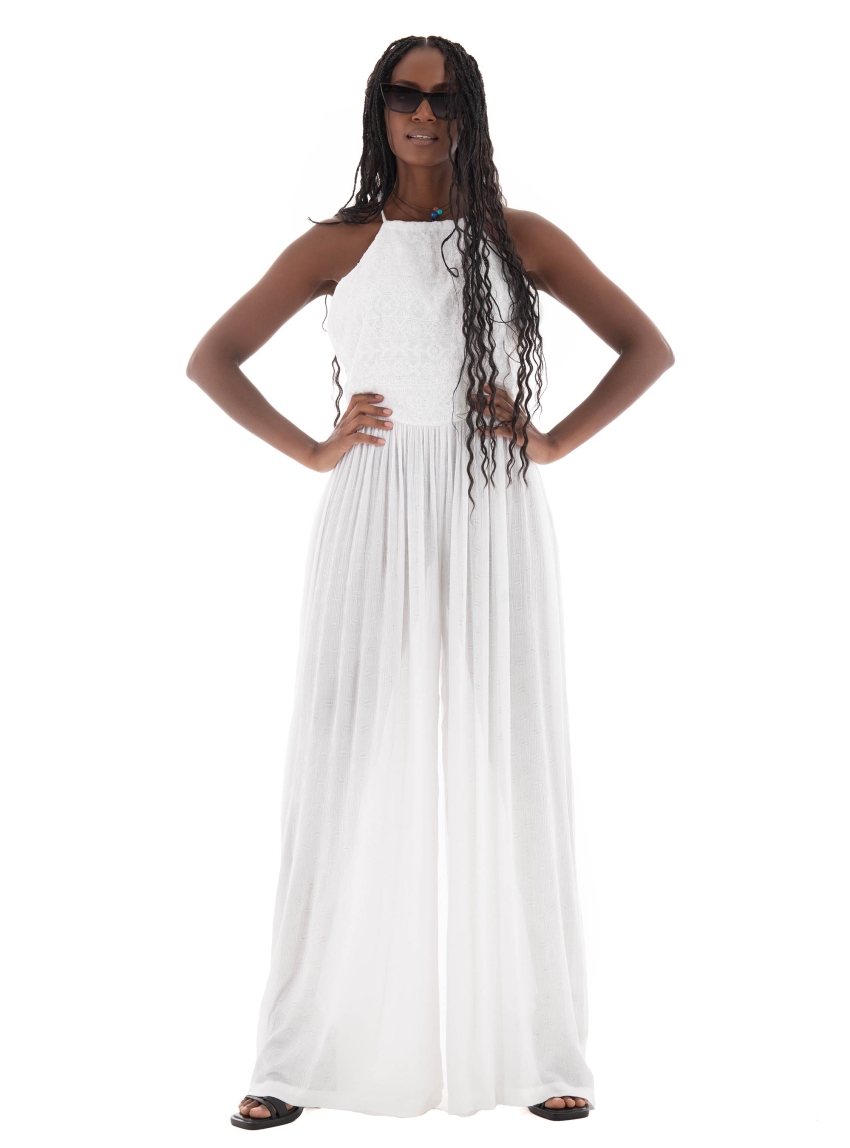 Superdry D3 Ovin Vintage Jumpsuit - Off White