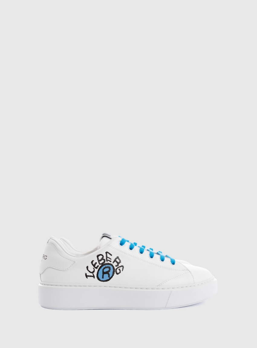 Iceberg Bozeman Logo Sneakers - White