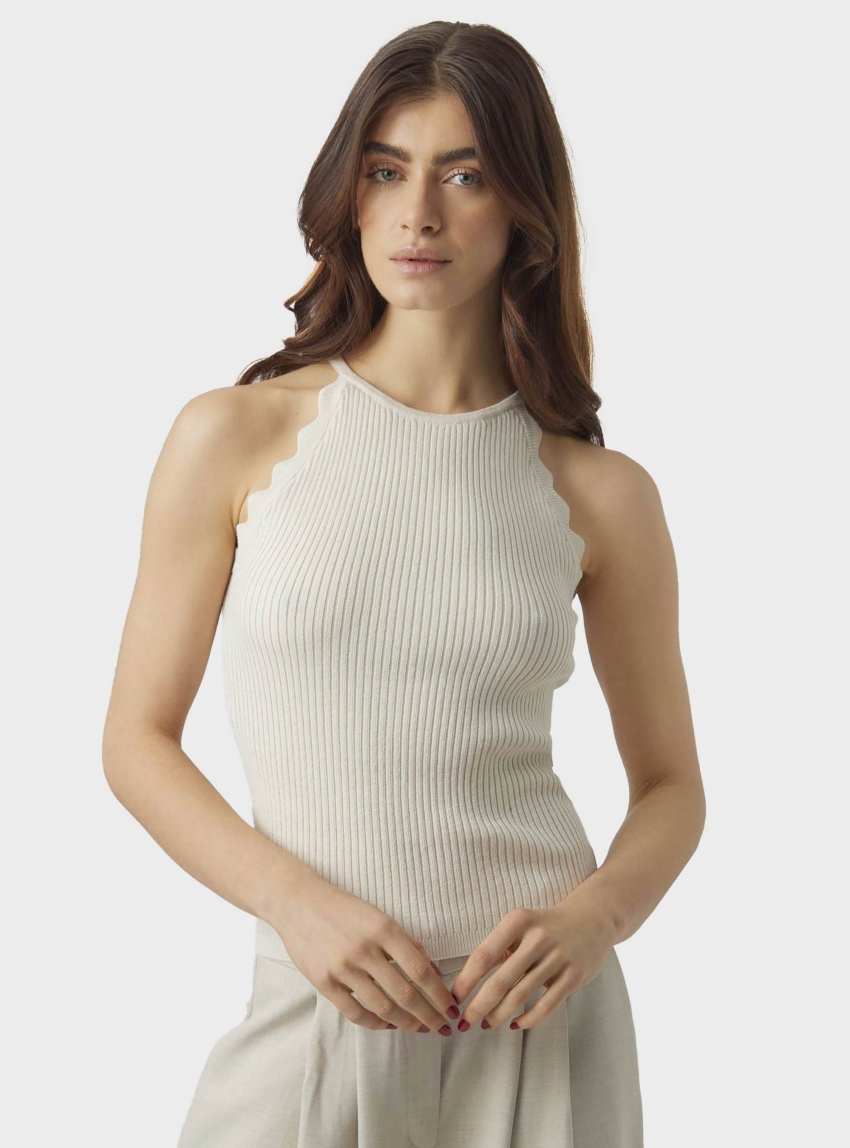 Vero Moda Fernanda Tank Top - Light Beige