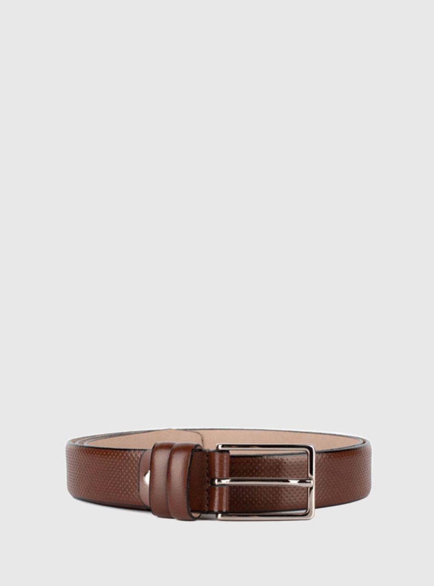 Campus Leather Belt - Brown