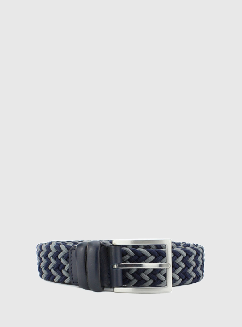 Campus Leather Belt - Navy