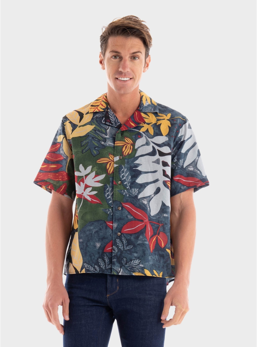 Gabba Diego Cam Resort Shirt - Multi Colors
