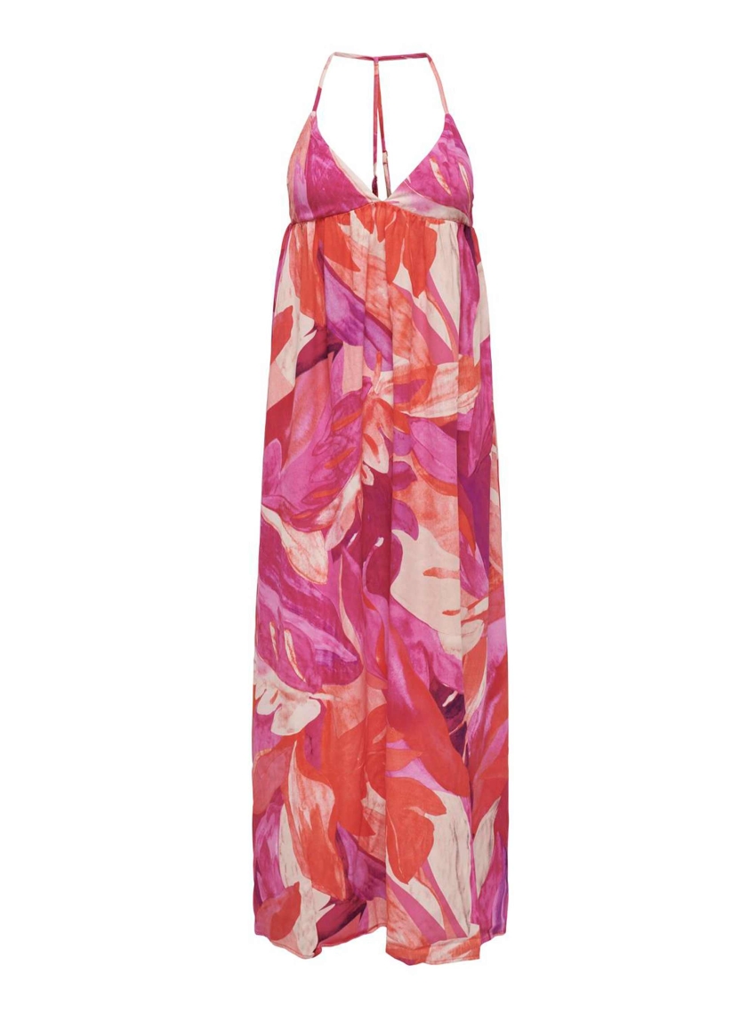 Only Alma Life Poly Chole Long Dress - Rose