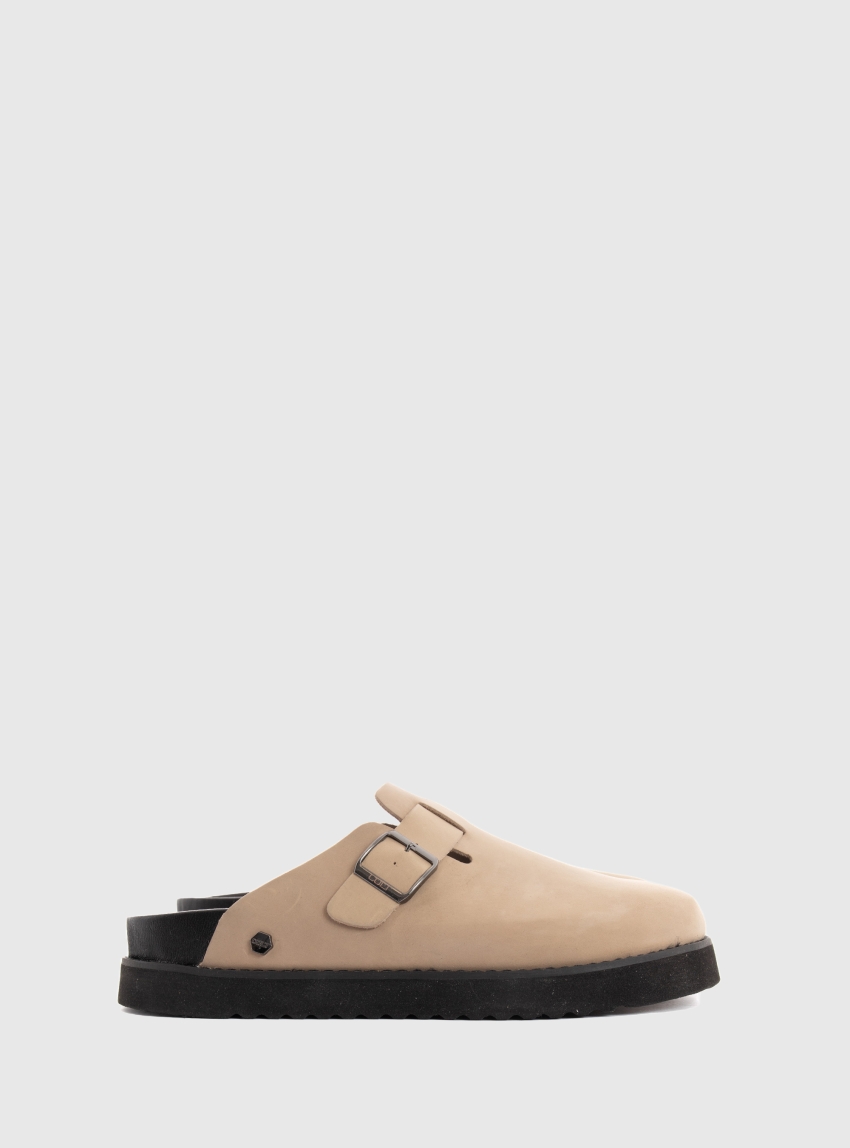 Cult Lizzo 4307 Leather Clog - Taupe