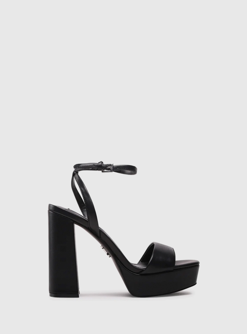 Steve Madden Lessa Heel Sandals - Black
