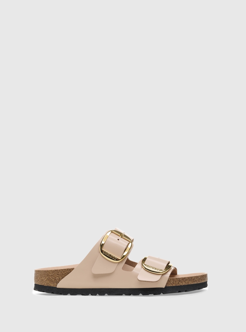 Birkenstock Arizona Big Buckle Narrow Fit Sandals - Light Beige