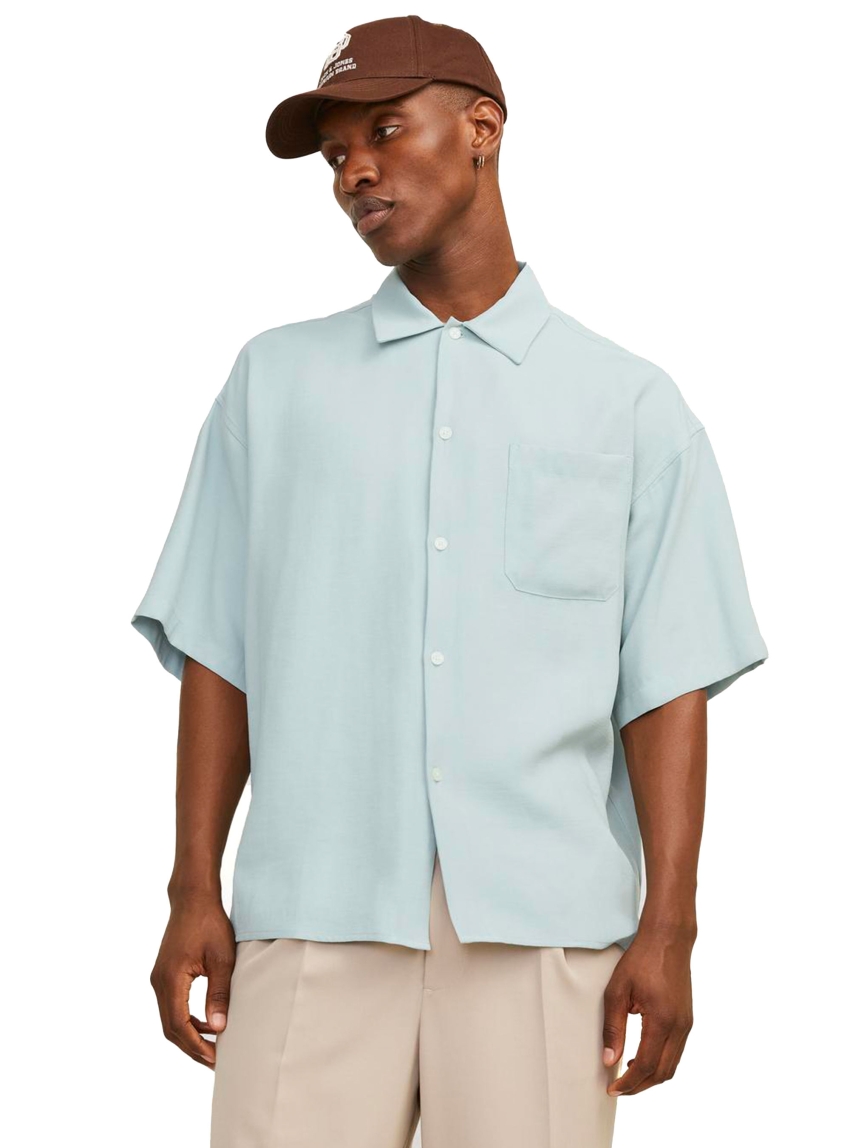 Jack & Jones Jorjohn Oversized Shirt - Light Blue