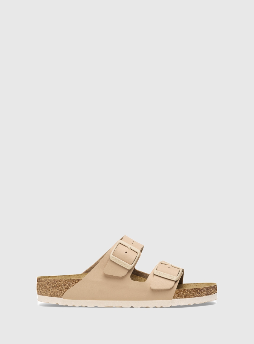 Birkenstock Arizona Birko-Flor Narrow Fit Sandals - Beige