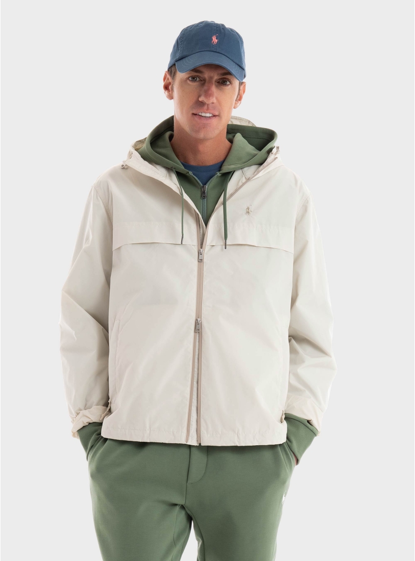 Polo Ralph Lauren Full-Zip Hooded Jacket - Ecru