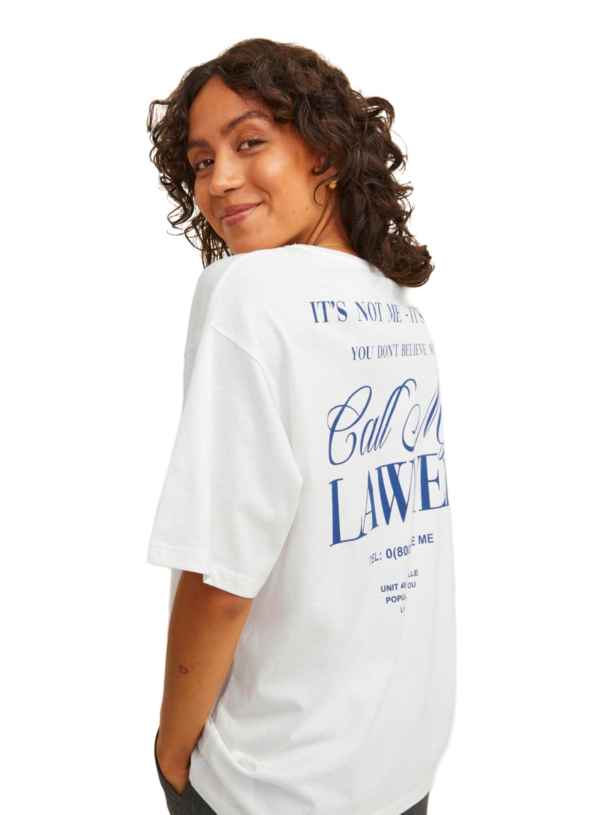 JJXX Selma Loose Tee - White