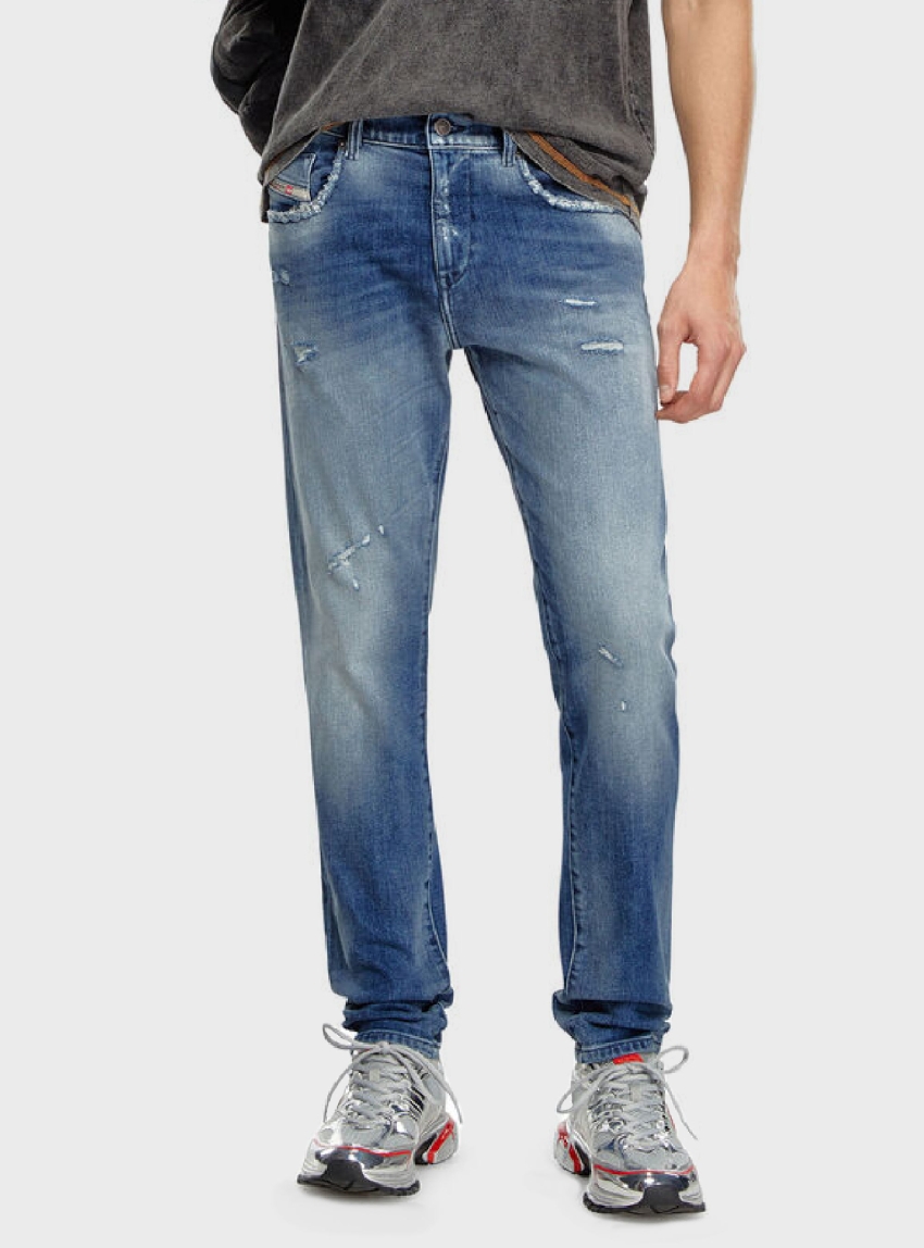 Diesel Slim Jeans 2019 D-Strukt 09j61 - Medium Aged Denim