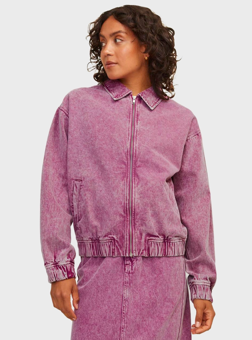 JJXX Ziggy Washed Jacket - Fuchsia