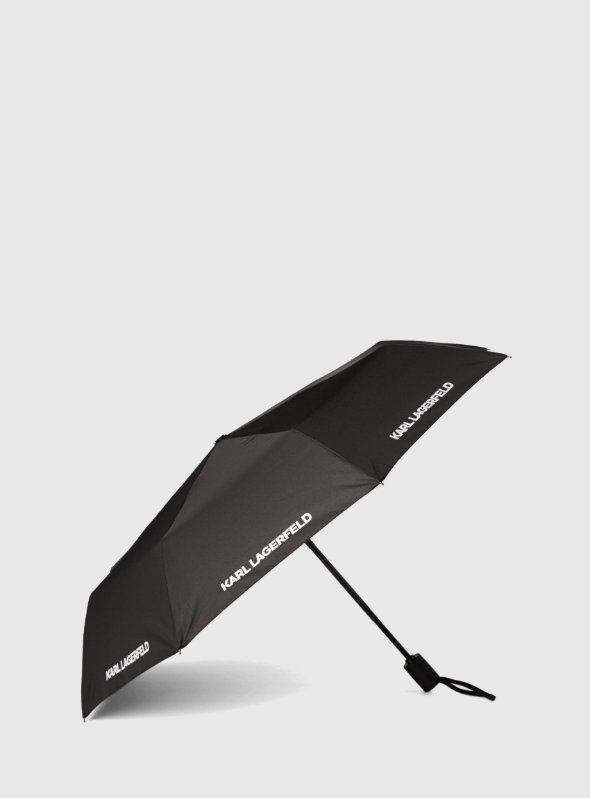 Karl Lagerfeld Classic Karl Logo Automatic Opening Umbrella - Black