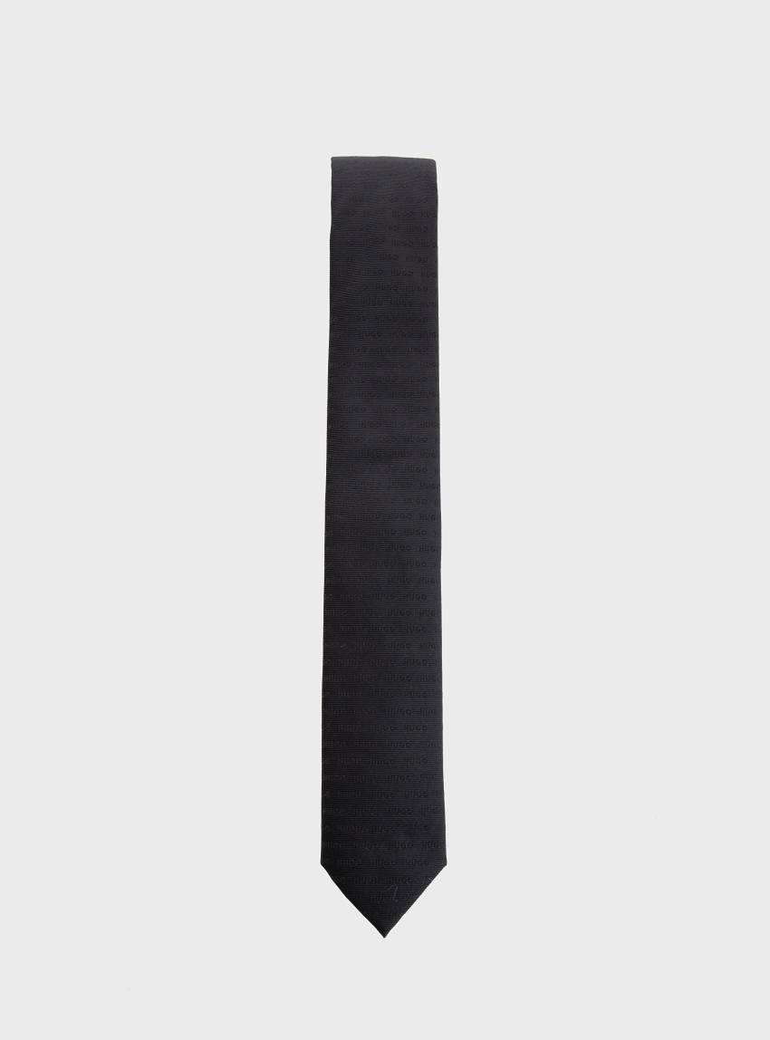 HUGO Tie cm 6 - Black