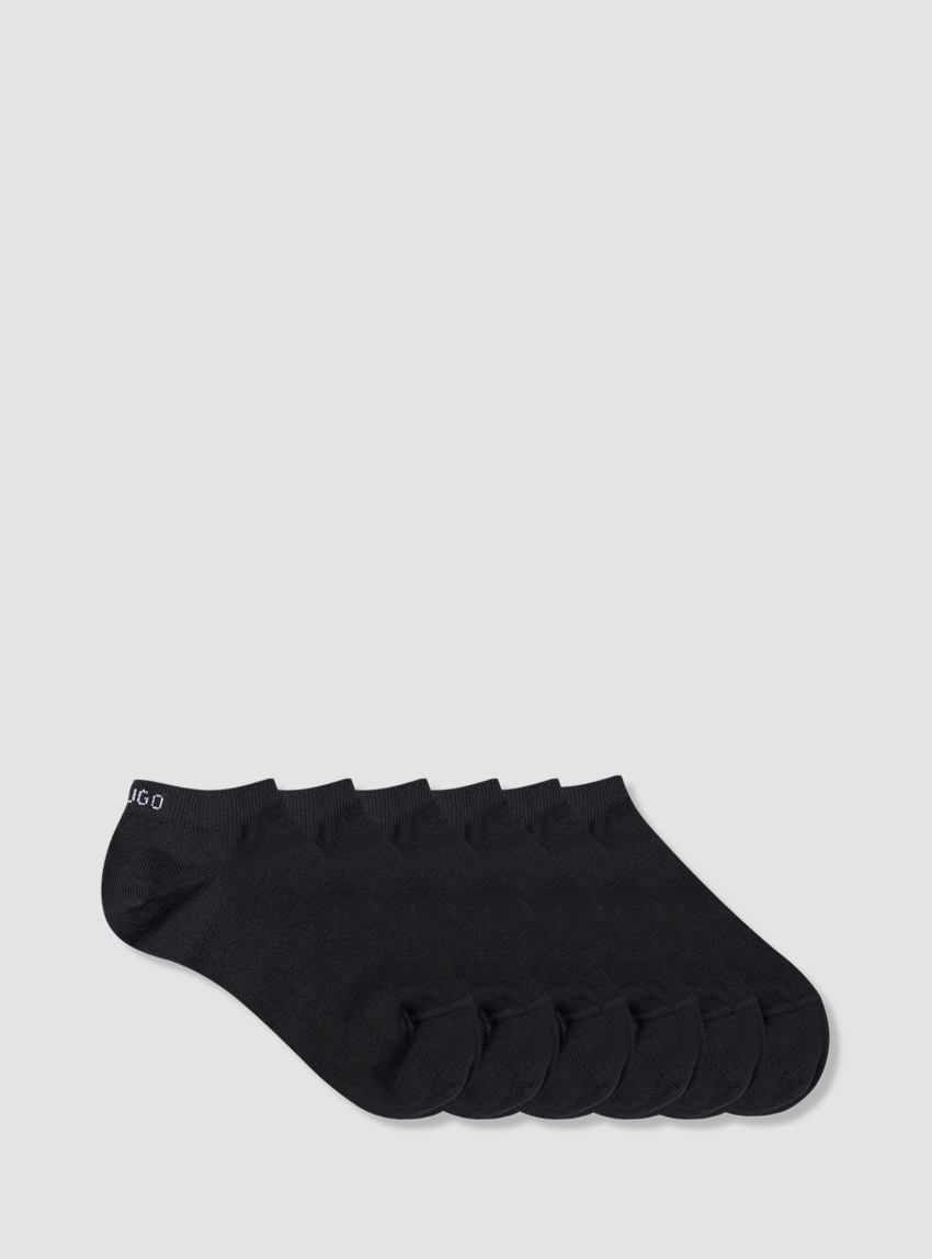 HUGO Six-Pack Socks 6P AS UNI CC W - Black