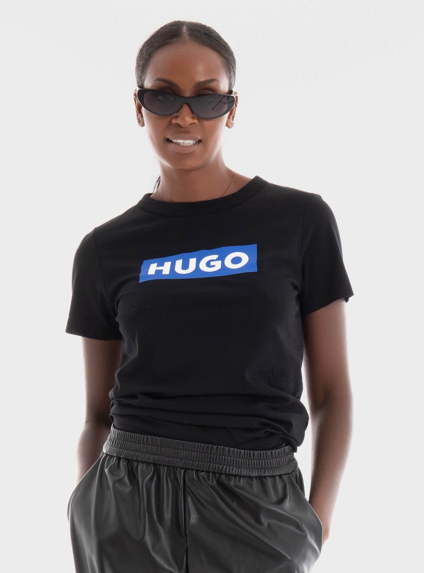 HUGO Regular Fit T-Shirt Classic Tee_B - Black