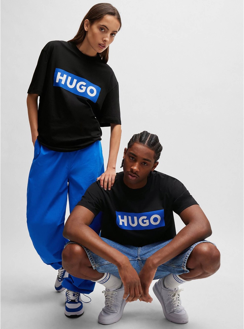 HUGO Regular Fit T-Shirt Nico - Black