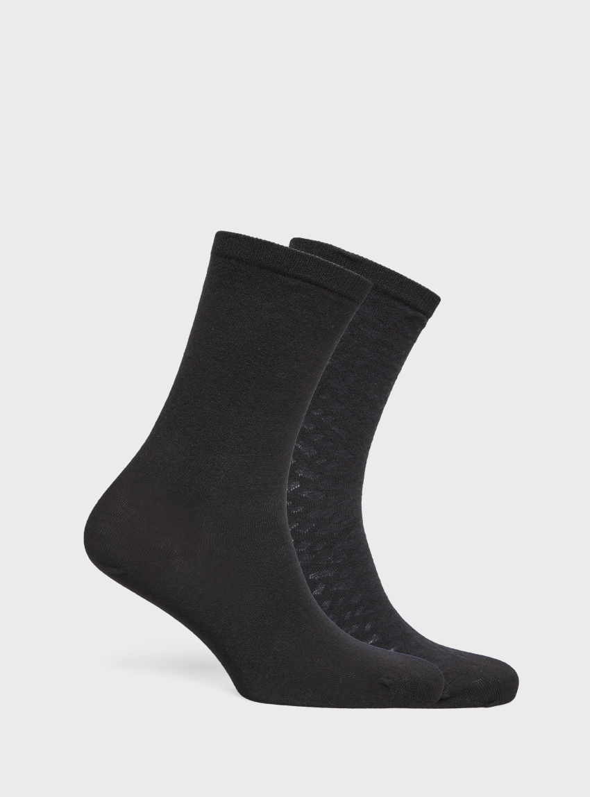 BOSS Two-Pack Socks 2P RS Monogram CC W - Black