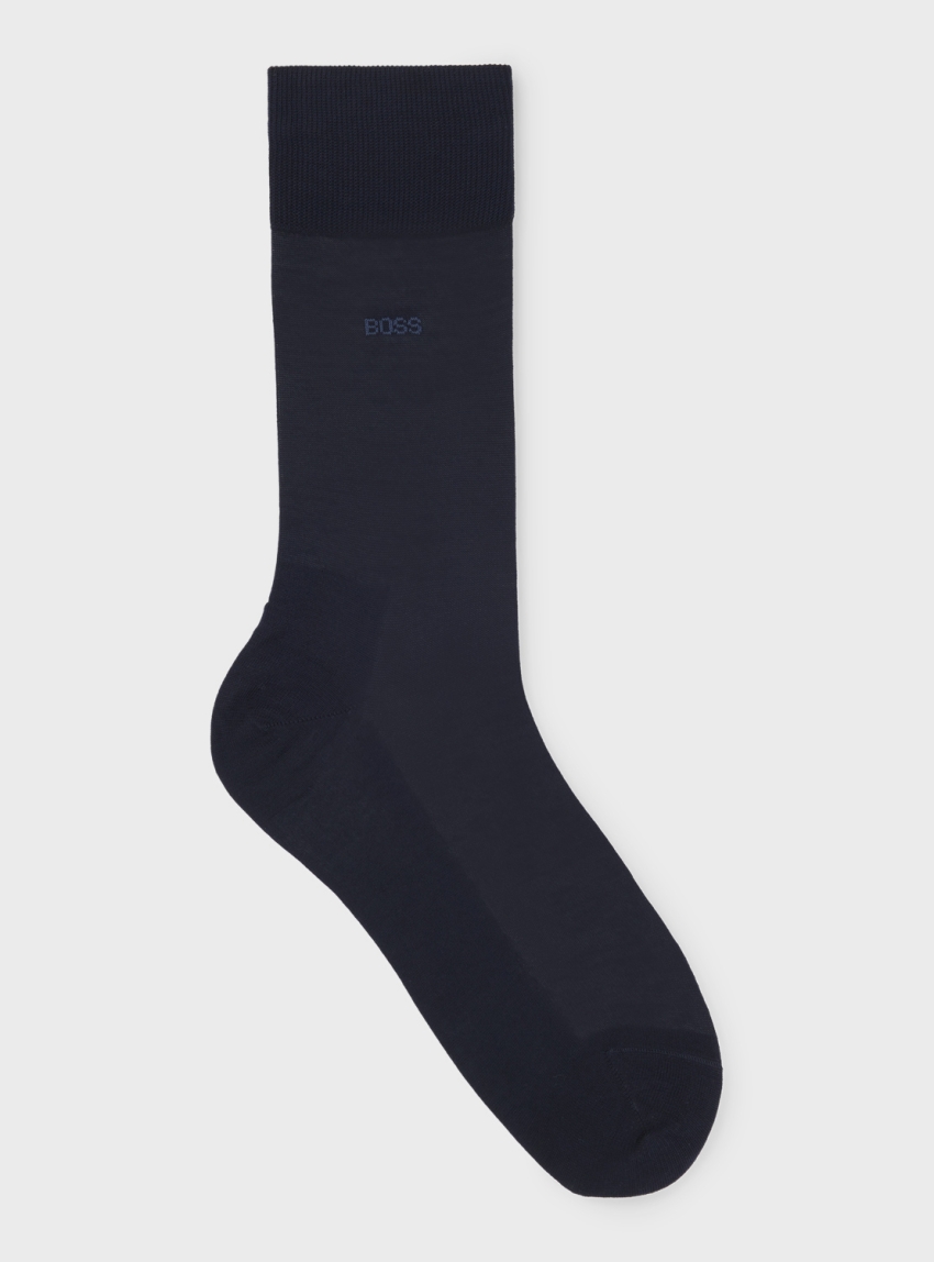 BOSS Egyptian Cotton Logo Socks George RS Uni MC - Dark Blue