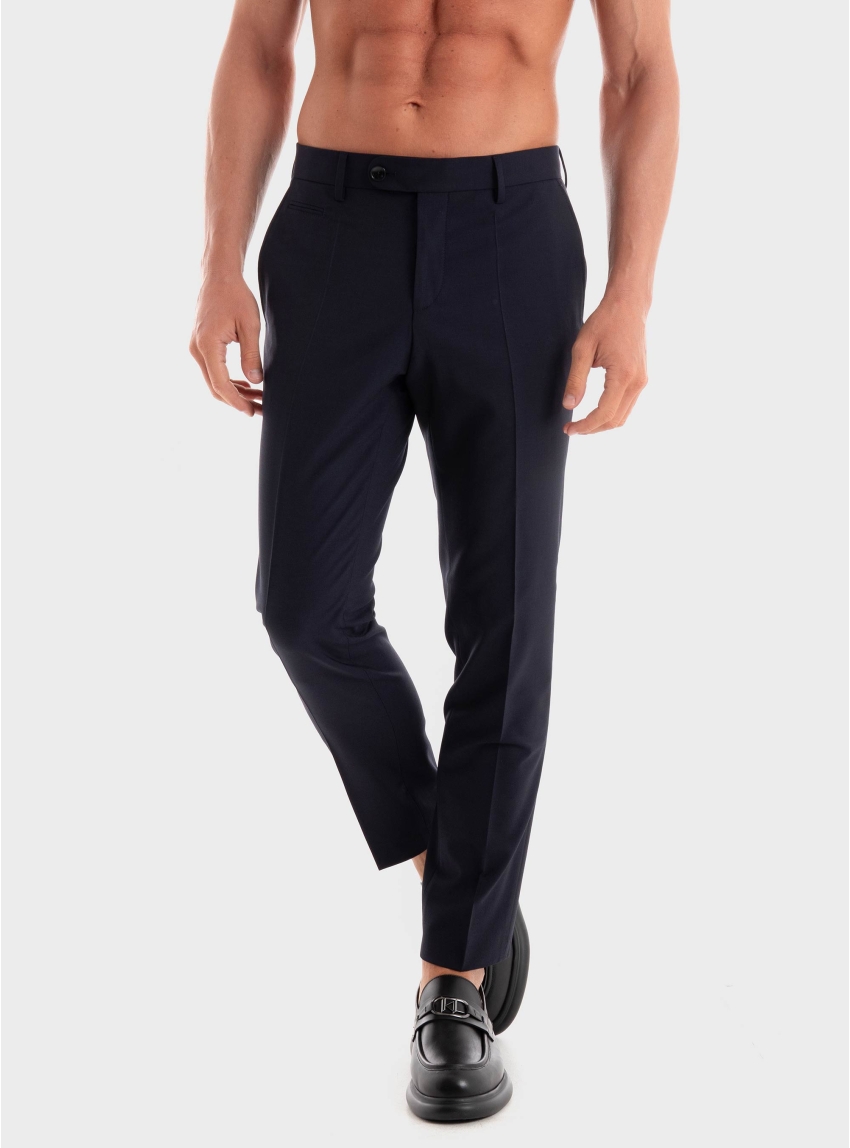 BOSS Slim Fit Trousers H-Genius-243 - Dark Blue