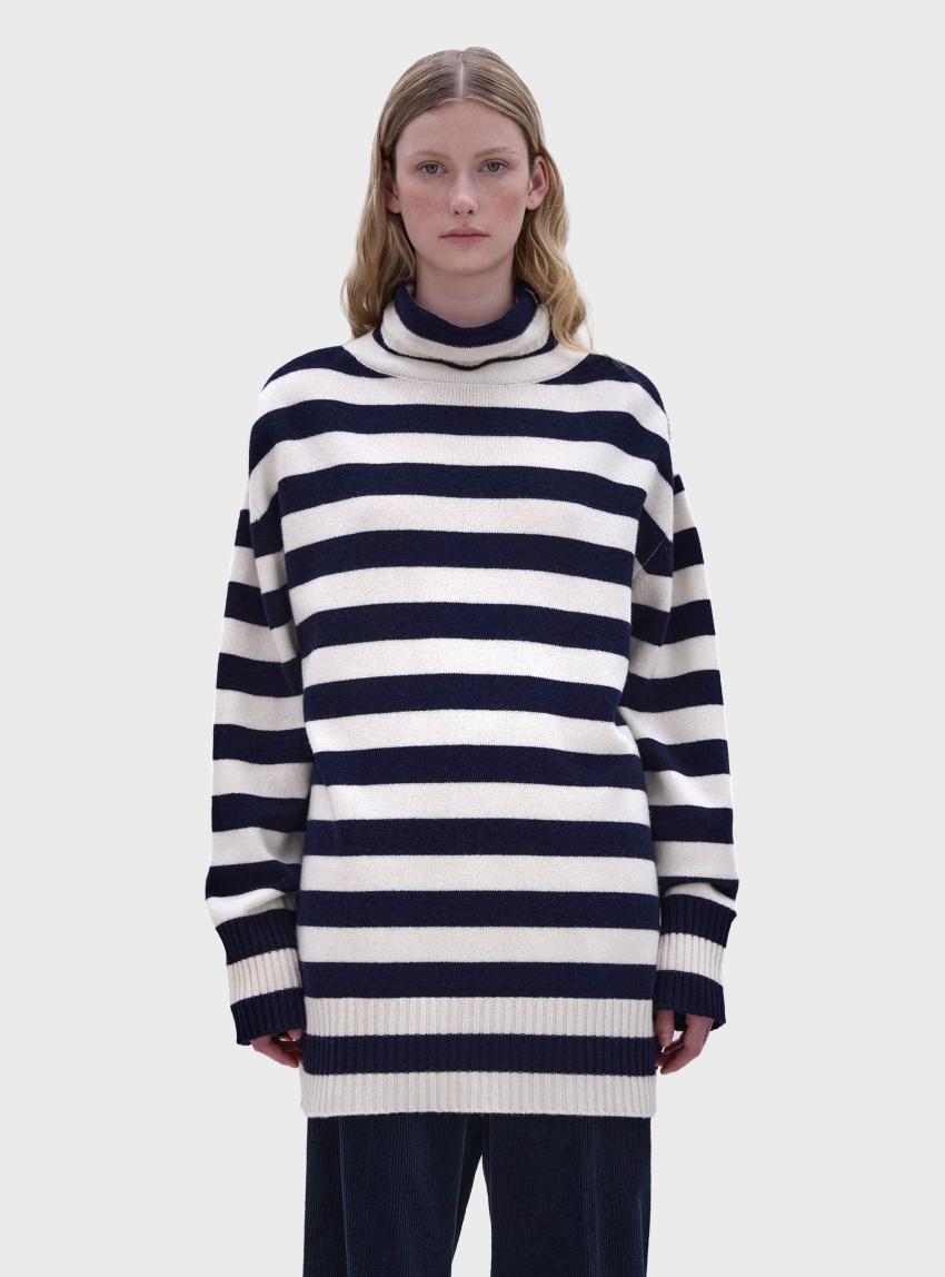 Aspesi High Neck Wool Knit  - Multi Colors