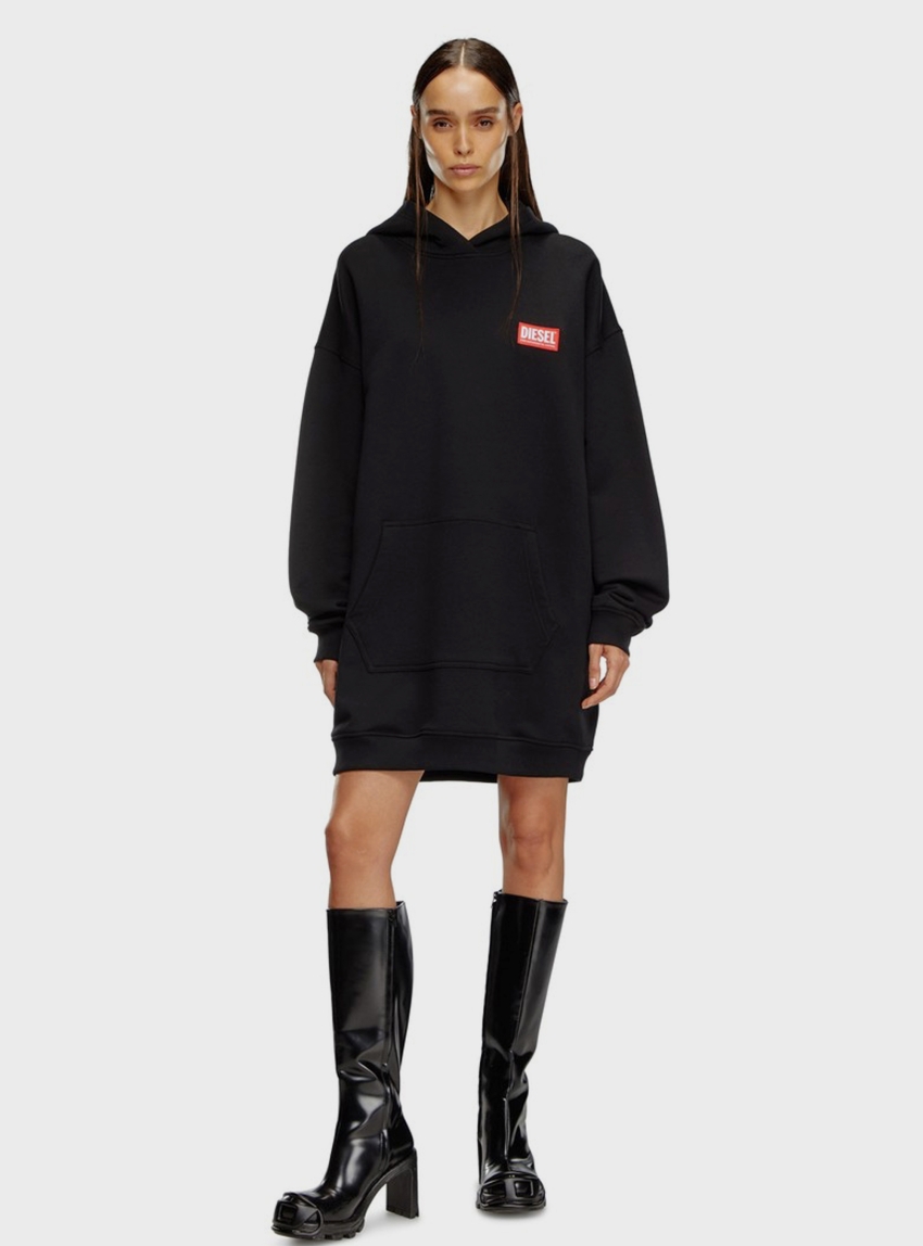 Diesel D-Boxt-Hood-Lab Dress - Black